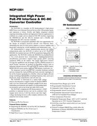 NCP1081DEG Datasheet Cover