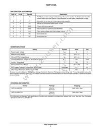NCP1215ASNT1G Datasheet Page 3