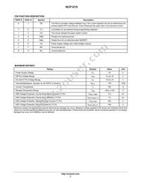 NCP1215DR2G Datasheet Page 3