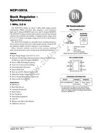 NCP1597AMNTWG Datasheet Cover