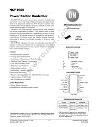 NCP1650DR2 Datasheet Cover