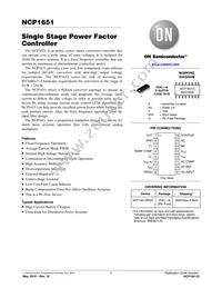 NCP1651DR2G Datasheet Cover