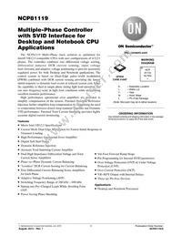 NCP81119MNTXG Datasheet Cover