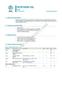 NCR100W-10LX Datasheet Cover