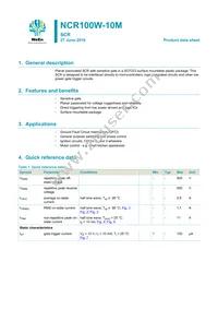 NCR100W-10MX Datasheet Cover