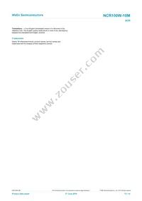 NCR100W-10MX Datasheet Page 13