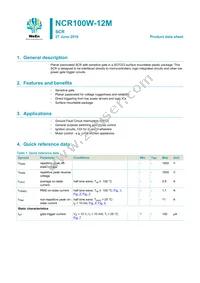 NCR100W-12MX Datasheet Cover