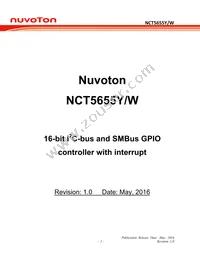 NCT5655Y Datasheet Cover