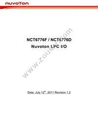 NCT6776D Datasheet Cover