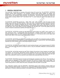 NCT6776D Datasheet Page 21