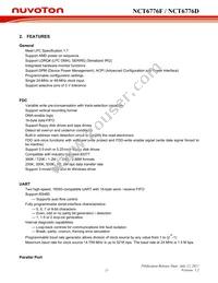 NCT6776D Datasheet Page 22