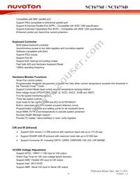 NCT6776D Datasheet Page 23