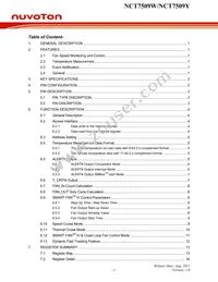 NCT7509W Datasheet Page 2