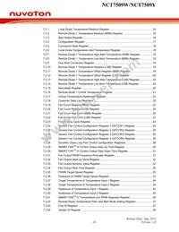 NCT7509W Datasheet Page 3