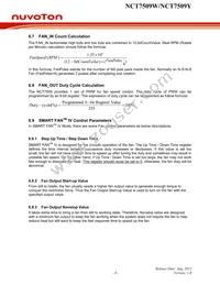 NCT7509W Datasheet Page 12