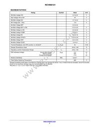 NCV890101MWTXG Datasheet Page 3