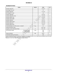 NCV890131MWTXG Datasheet Page 3