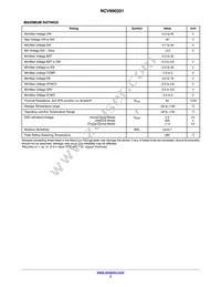 NCV890201MWTXG Datasheet Page 3