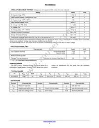 NCV898032D1R2G Datasheet Page 3