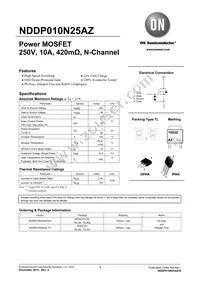 NDDP010N25AZ-1H Datasheet Cover