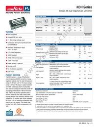 NDH4815SC Datasheet Cover