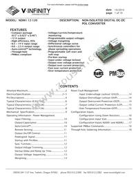 NDM1-12-120 Datasheet Cover