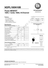 NDPL100N10BG Datasheet Cover