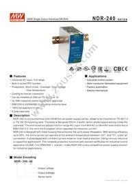 NDR-240-24 Datasheet Cover