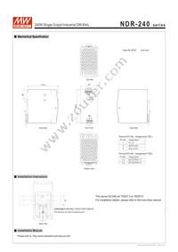 NDR-240-24 Datasheet Page 4