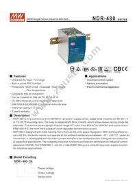 NDR-480-24 Datasheet Cover