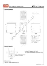 NDR-480-24 Datasheet Page 4