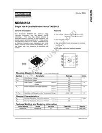 NDS8410A Datasheet Cover