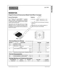 NDS9410A Datasheet Cover