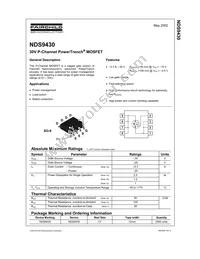 NDS9430 Datasheet Cover