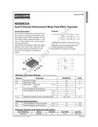 NDS9933A Datasheet Cover