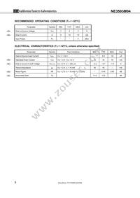 NE3503M04-T2B-A Datasheet Page 2