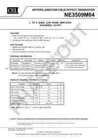 NE3509M04-T2-A Datasheet Cover