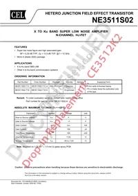 NE3511S02-T1C-A Datasheet Cover