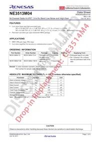 NE3513M04-A Datasheet Cover