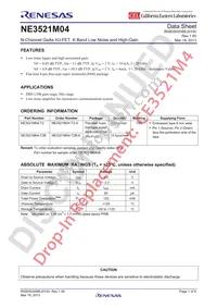 NE3521M04-T2-A Datasheet Cover