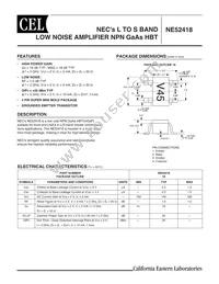 NE52418-T1-A Datasheet Cover