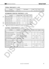 NE55410GR-T3-AZ Datasheet Page 3