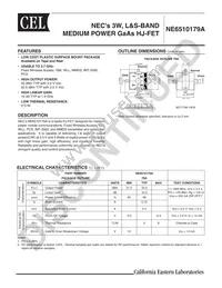 NE6510179A-T1-A Datasheet Cover