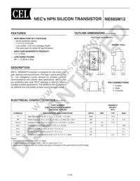 NE685M13-A Datasheet Cover