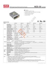 NES-50-5 Datasheet Cover