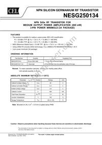 NESG250134-T1-AZ Datasheet Cover