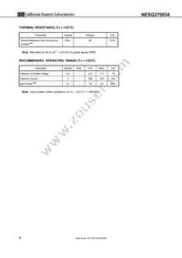 NESG270034-T1-AZ Datasheet Page 2