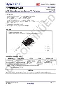 NESG7030M04-A Datasheet Cover