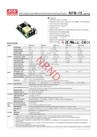 NFM-15-3.3 Datasheet Cover