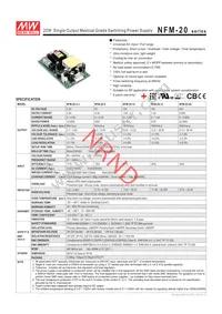 NFM-20-3.3 Datasheet Cover